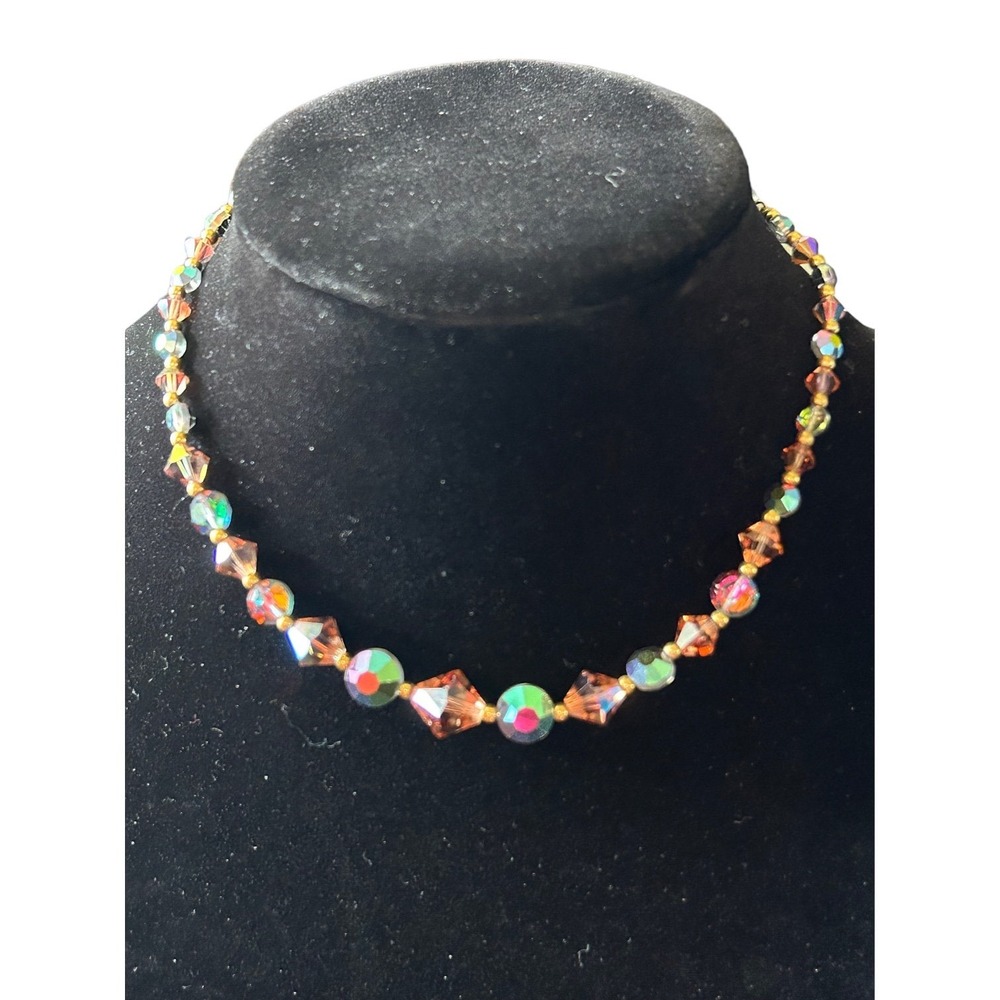 Vintage Aurora Borealis Faceted Crystal